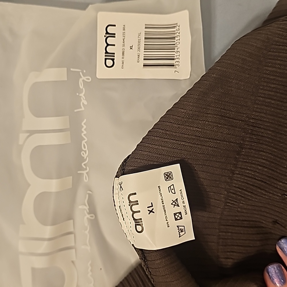 Aimn Ribbed Seamless Bra - Picture 8 of 9